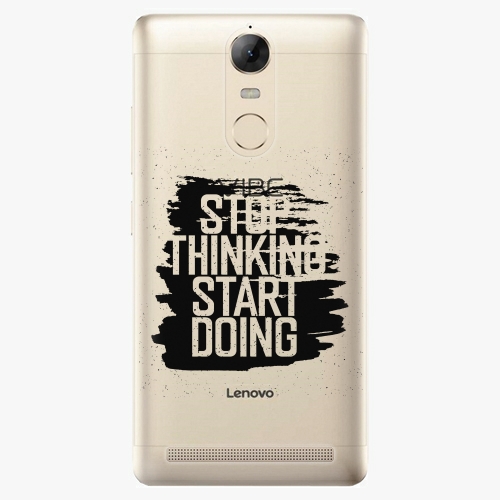 Plastový kryt iSaprio - Start Doing - black - Lenovo K5 Note