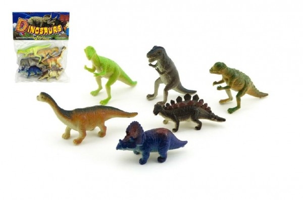 Dinosaurus plast 6ks v sáčku 14x19x3cm