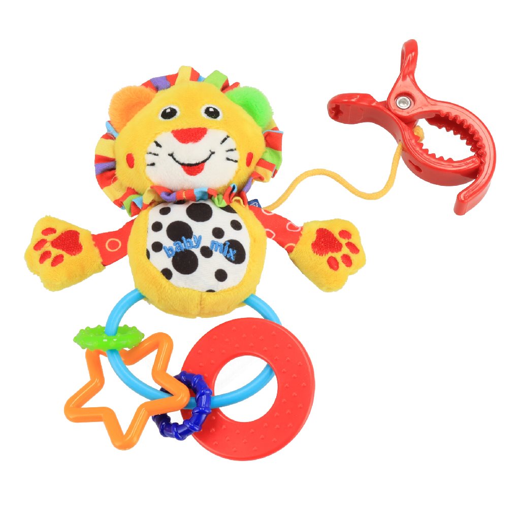 Dětská dílna Baby Mix Power Tool žlutá - dle obrázku - Plyšová hračka s chrastítkem Baby Mix gepardík - žlutá