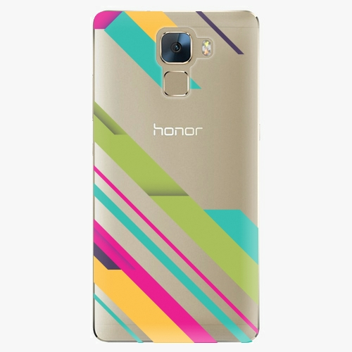 Plastový kryt iSaprio - Color Stripes 03 - Huawei Honor 7