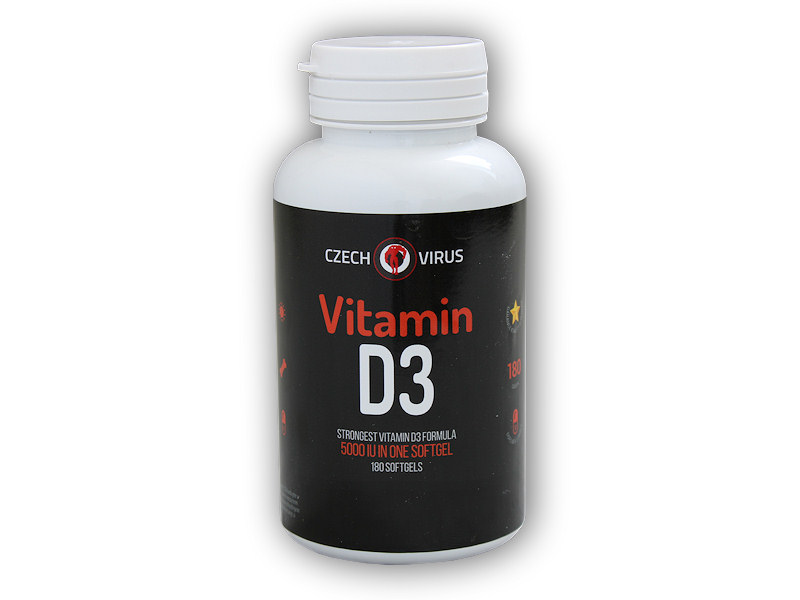 Vitamin D3 5000IU 180 kapslí