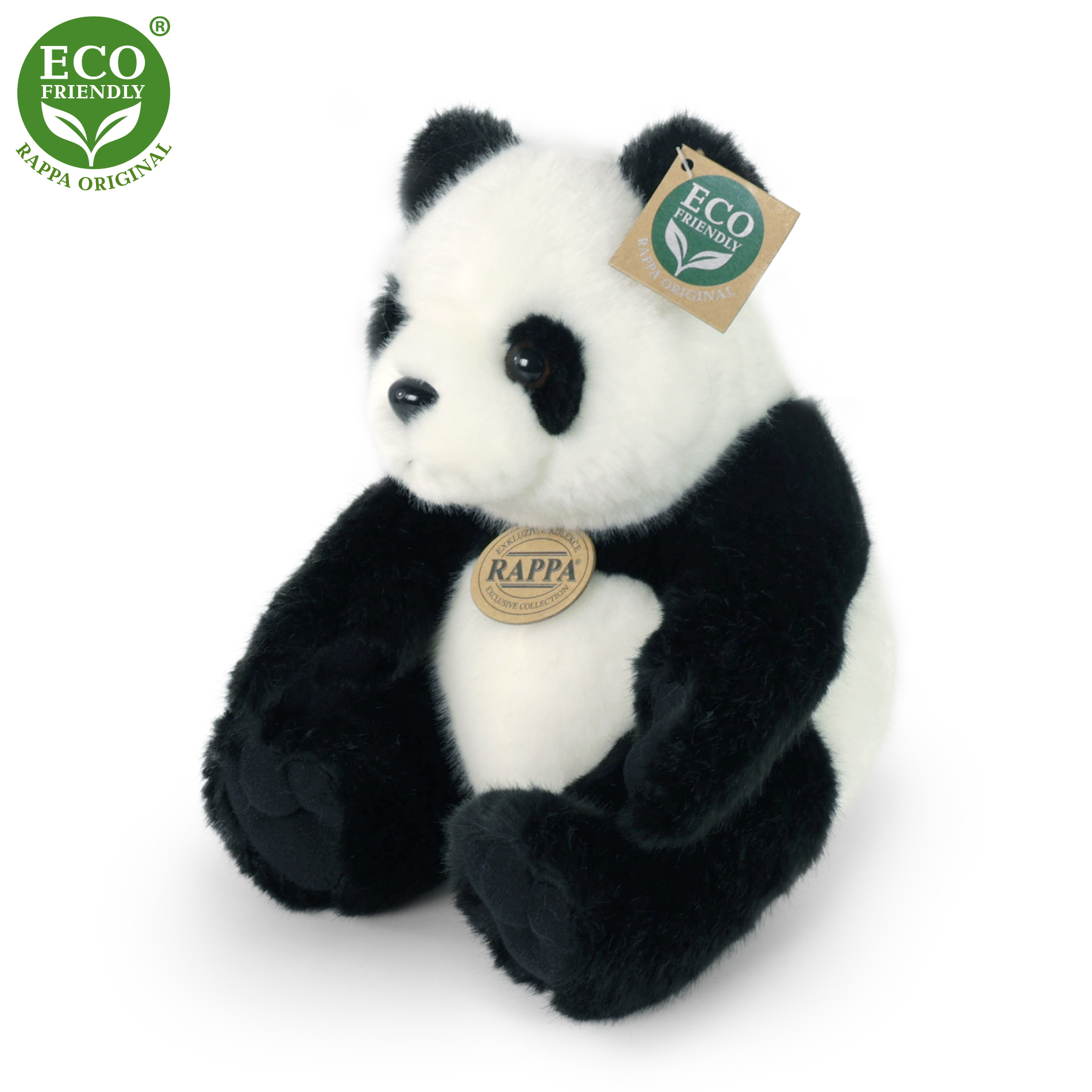 Plyšová panda sedící 20 cm ECO-FRIENDLY