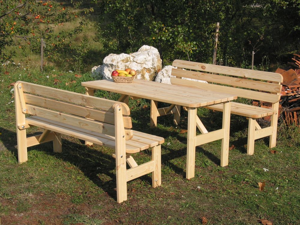 Zahradní dřevěná lavice VIKING - 150 cm