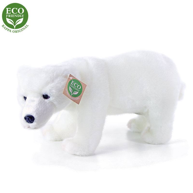 Plyšový medvěd polární stojící 28 cm ECO-FRIENDLY