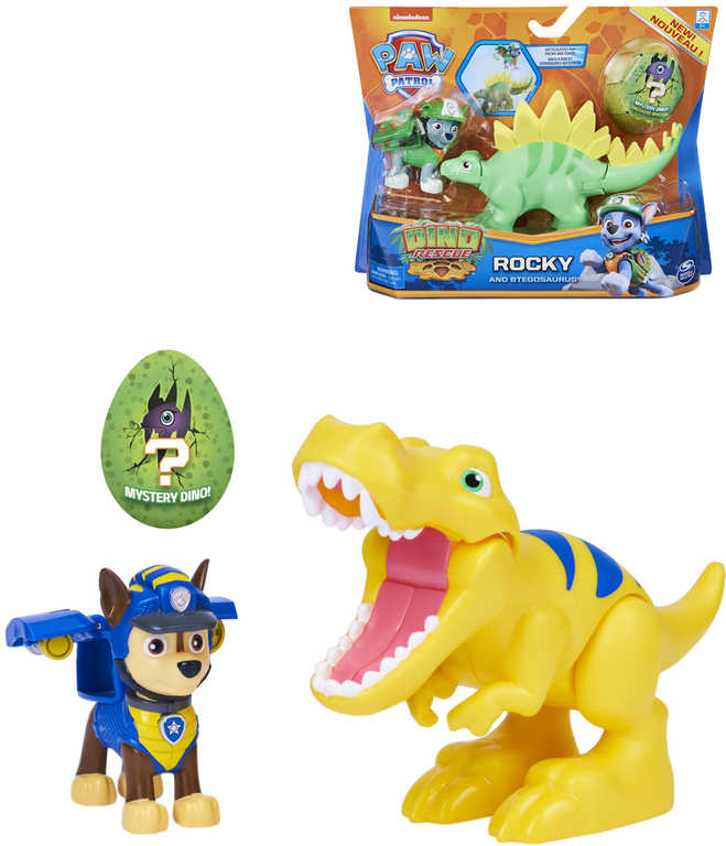 SPIN MASTER Tlapková Patrola set figurka se 2 dinosaury různé druhy plast