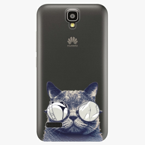 Plastový kryt iSaprio - Crazy Cat 01 - Huawei Ascend Y5