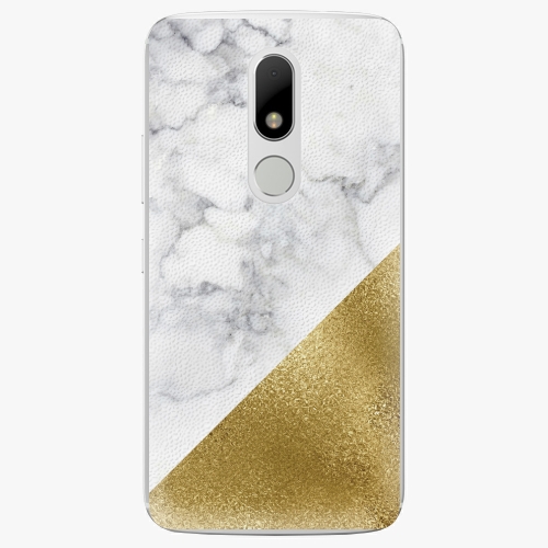 Plastový kryt iSaprio - Gold and WH Marble - Lenovo Moto M
