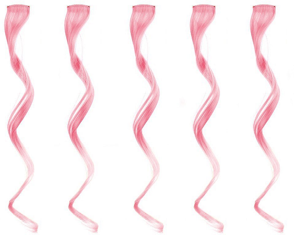 Barevné příčesky do vlasů - růžové | Obchod sup levně a rychle
