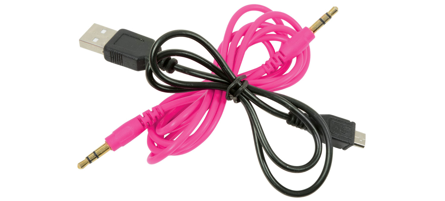 AV:link PBH-10 bezdrátová Bluetooth SD sluchátka, růžová