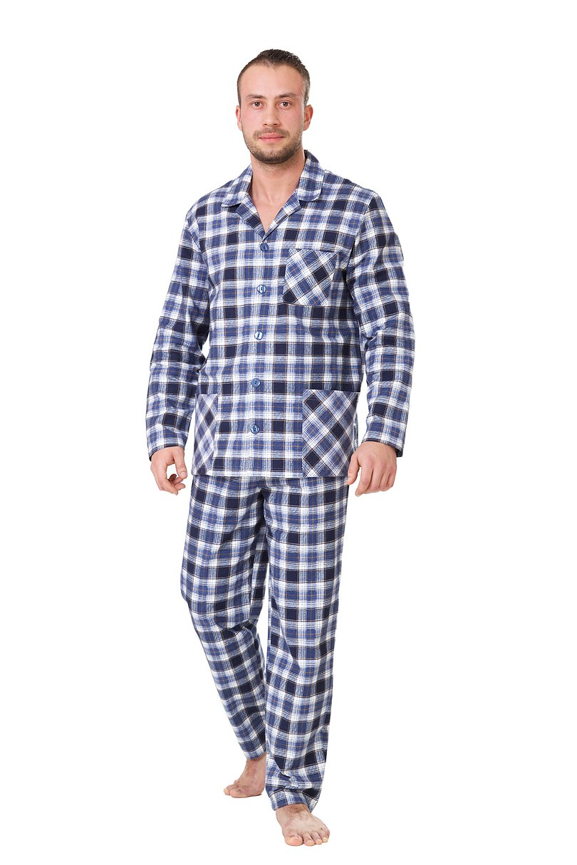 Pánské pyžamo M-Max Ferdynand 602 M-2XL - Modrá/XXL