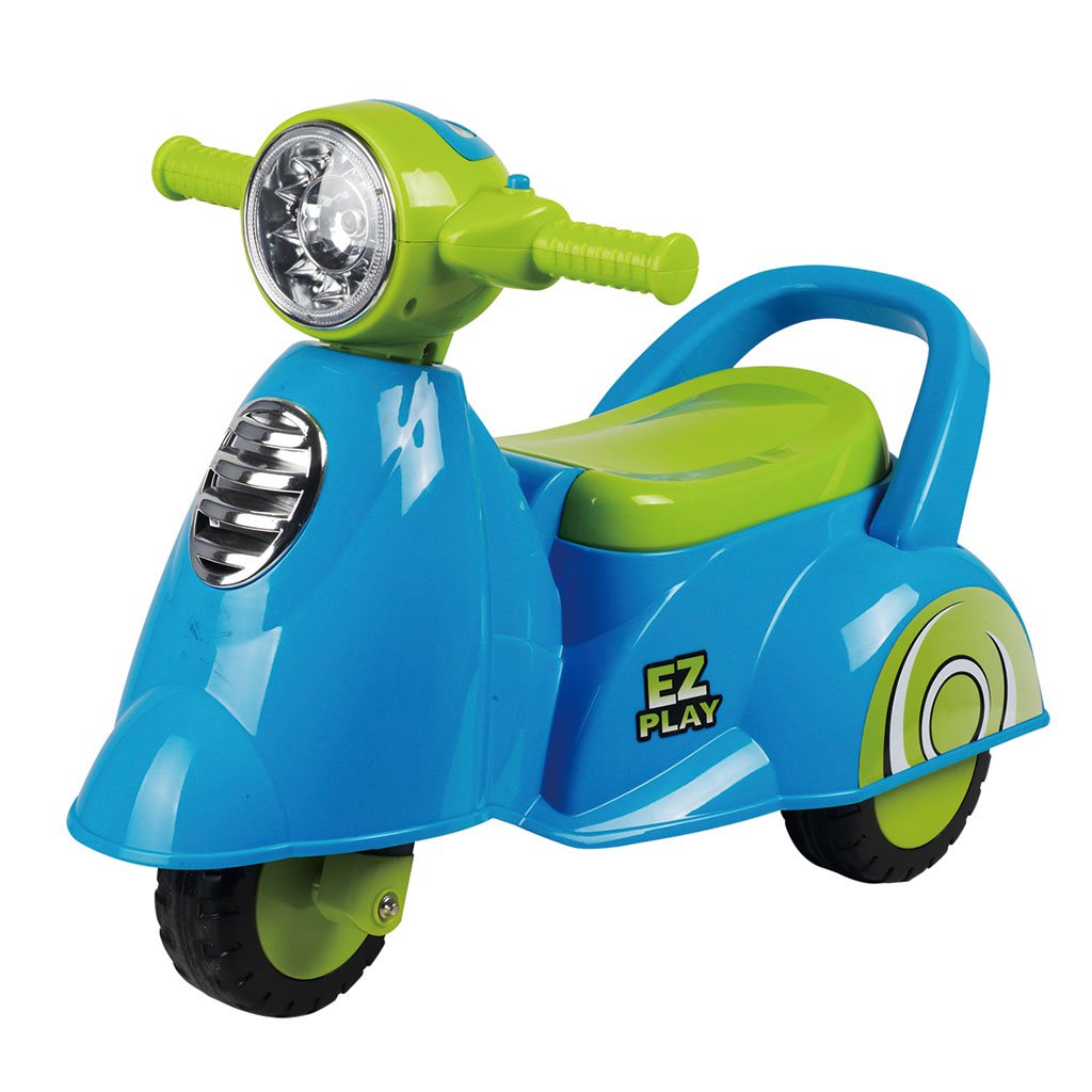 Dětské odrážedlo motorka se zvukem Baby Mix Scooter - modrá
