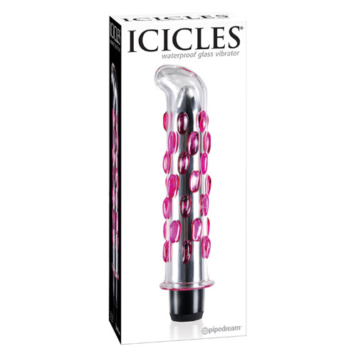 Luxusní skleněný vibrátor - ICICLES no. 19