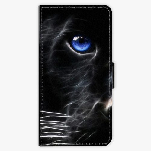 Flipové pouzdro iSaprio - Black Puma - iPhone 8 Plus