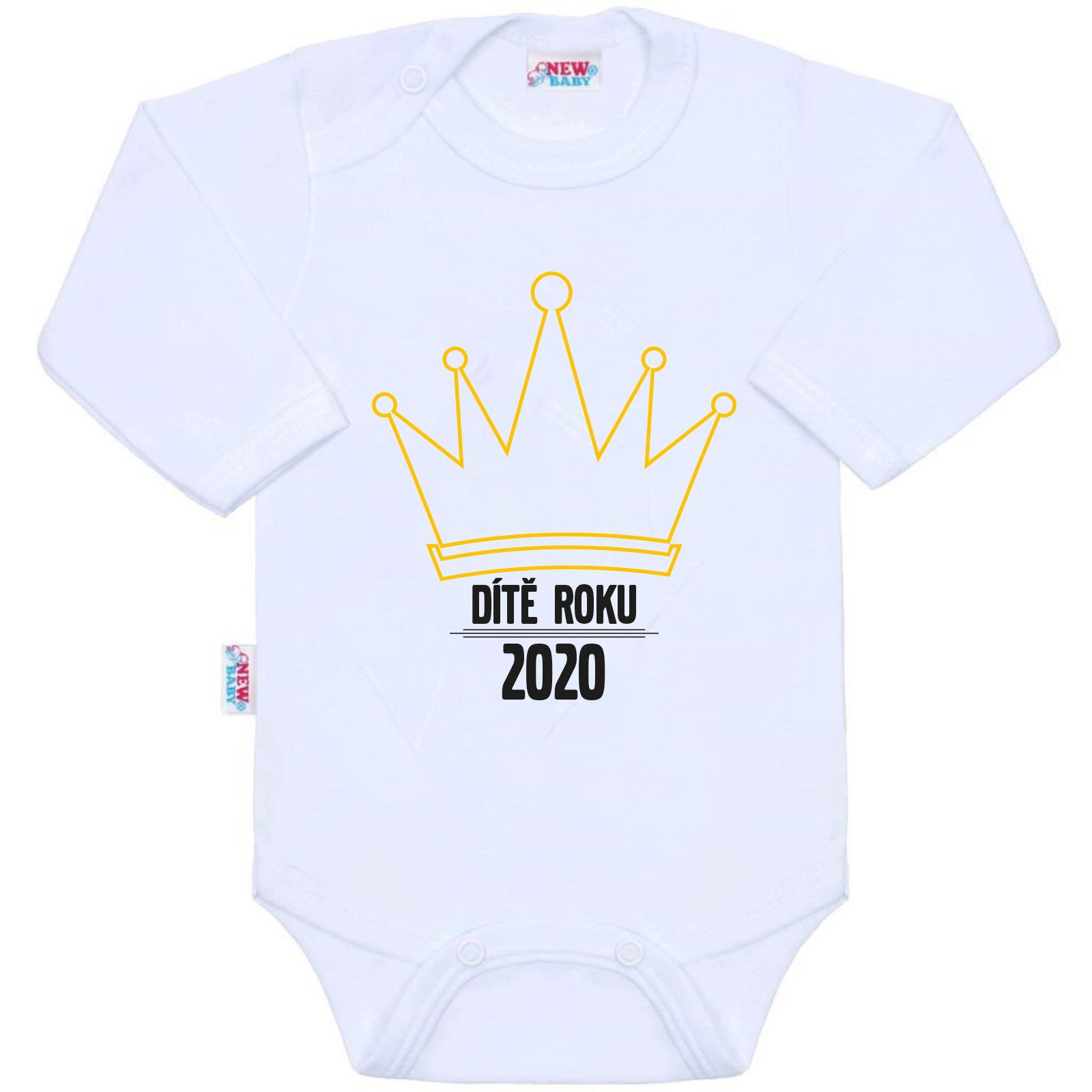 Body s potiskem New Baby Dítě roku 2020 - bílá/50