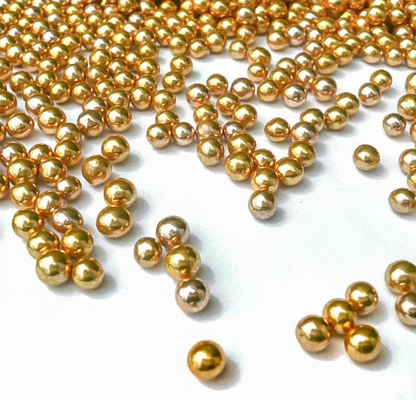 Cukrové perličky zlaté 50g -