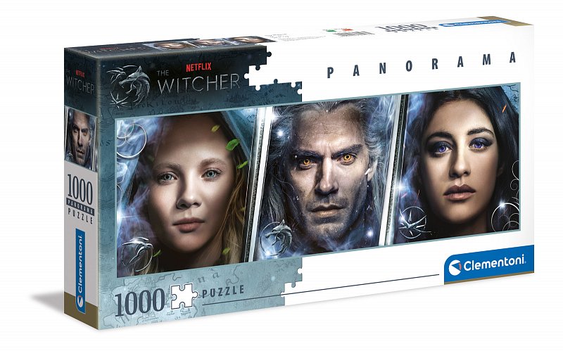 Clementoni Puzzles - Puzzle 1000 dílků Panorama - The Witcher