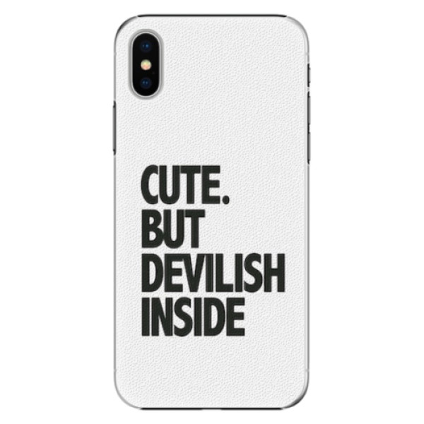 Plastové pouzdro iSaprio - Devilish inside - iPhone X