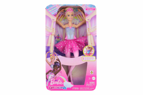Barbie svítící magická baletka s růžovou sukní HLC25 TV1.1.-30.6