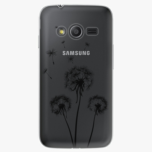 Plastový kryt iSaprio - Three Dandelions - black - Samsung Galaxy Trend 2 Lite