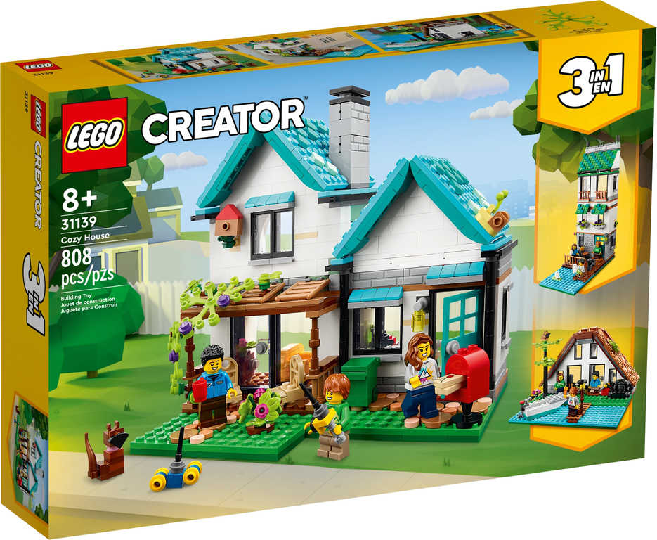 LEGO CREATOR Útulný domek 3v1 31139 STAVEBNICE