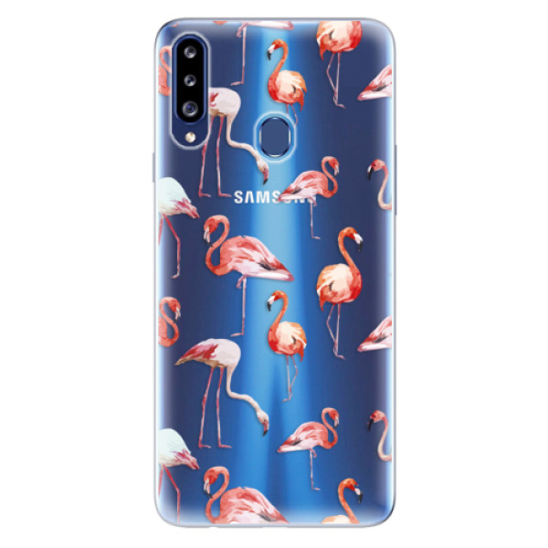 Odolné silikonové pouzdro iSaprio - Flami Pattern 01 - Samsung Galaxy A20s