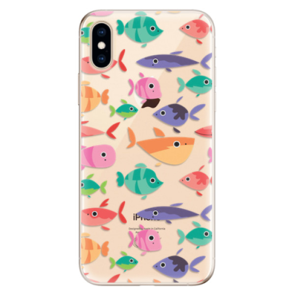 Odolné silikonové pouzdro iSaprio - Fish pattern 01 - iPhone XS