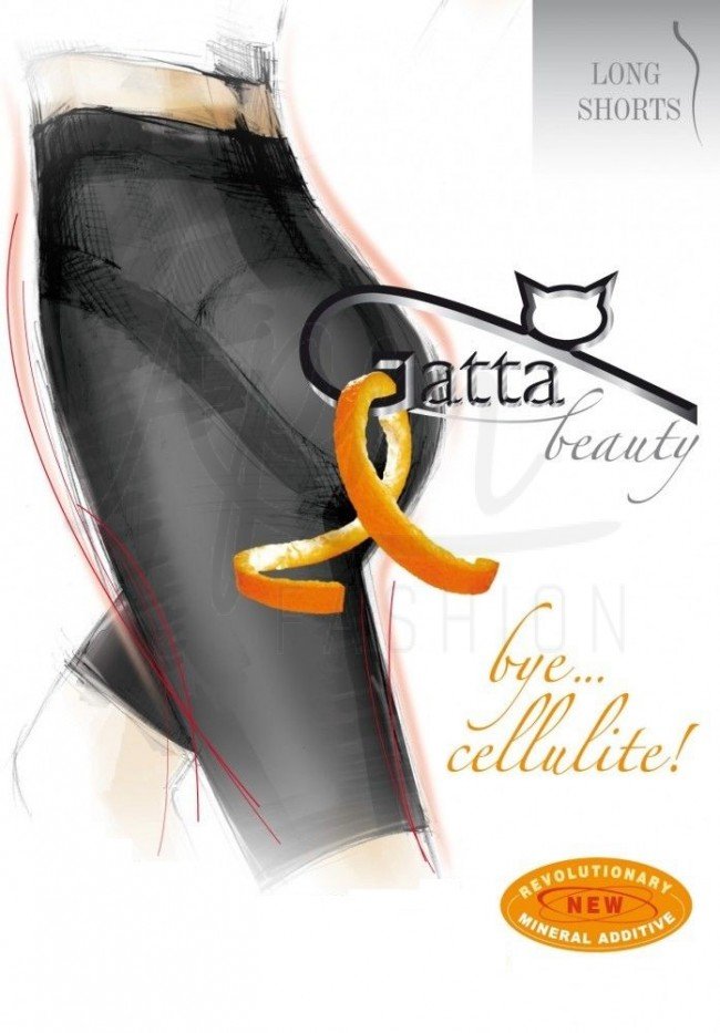Punčochové zeštíhlující šortky191 Long shorts - beauty bye cellulite - Gatta - Chamois-béž