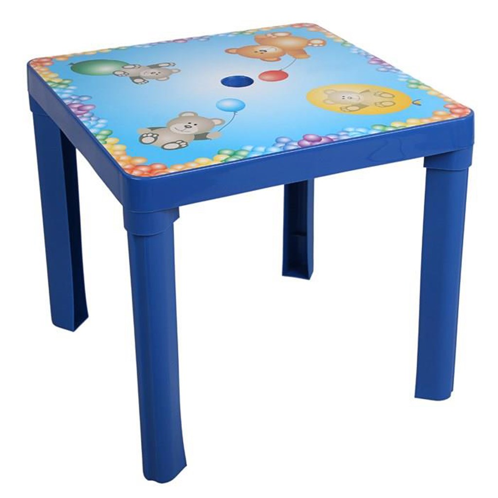 Dětský zahradní nábytek - Plastový stůl - modrá