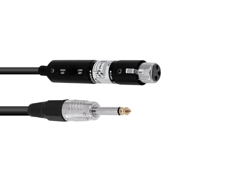 Omnitronic propojovací kabel XLR samice/Jack 6,3 mono, 30 cm