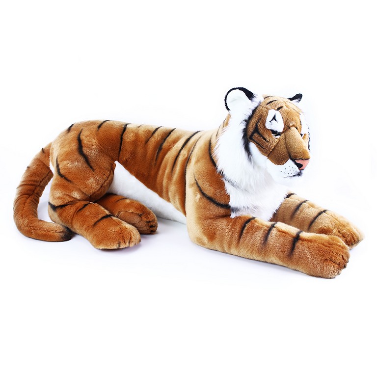 Velký plyšový tygr ležící 92 cm
