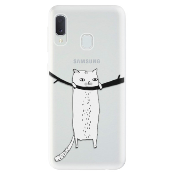 Odolné silikonové pouzdro iSaprio - Hang in there - Samsung Galaxy A20e