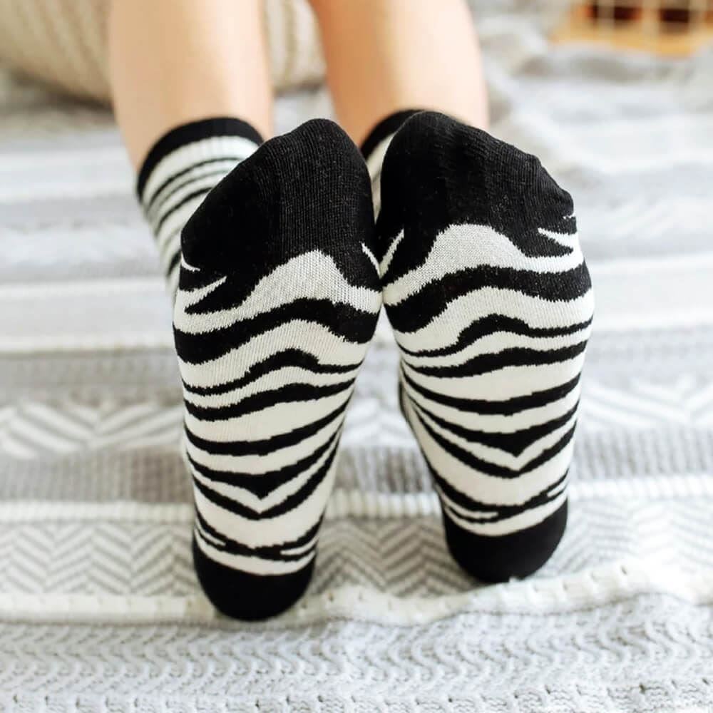 4Leaders Krása a móda - Veselé ponožky - zebra
