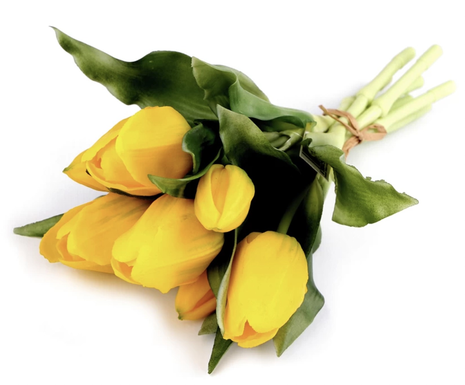 Umělá kytice tulipán - 29 cm ŽLUTÁ BARVA