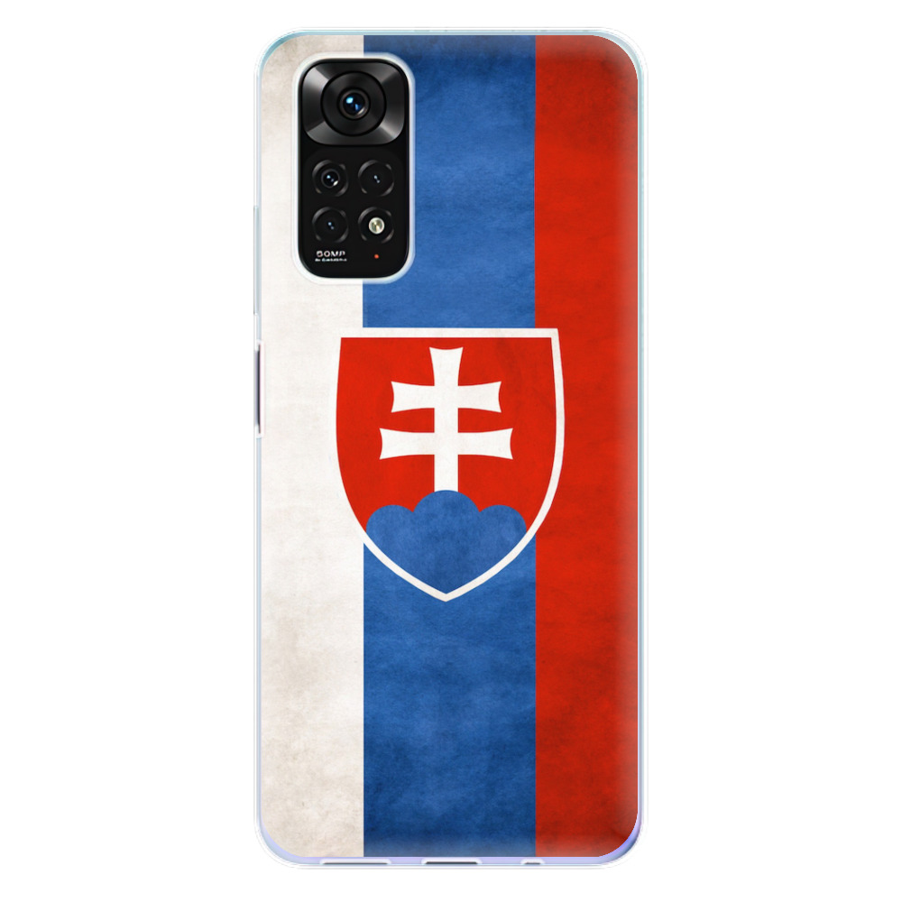 Odolné silikonové pouzdro iSaprio - Slovakia Flag - Xiaomi Redmi Note 11 / Note 11S