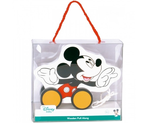 Dřevěná tahací hračka Disney - Mickey Mouse