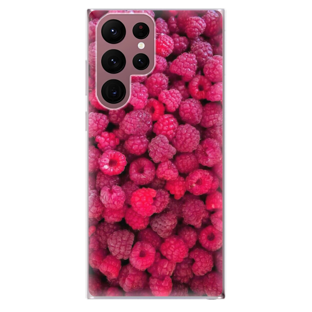 Odolné silikonové pouzdro iSaprio - Raspberry - Samsung Galaxy S22 Ultra 5G