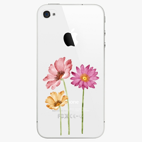 Plastový kryt iSaprio - Three Flowers - iPhone 4/4S