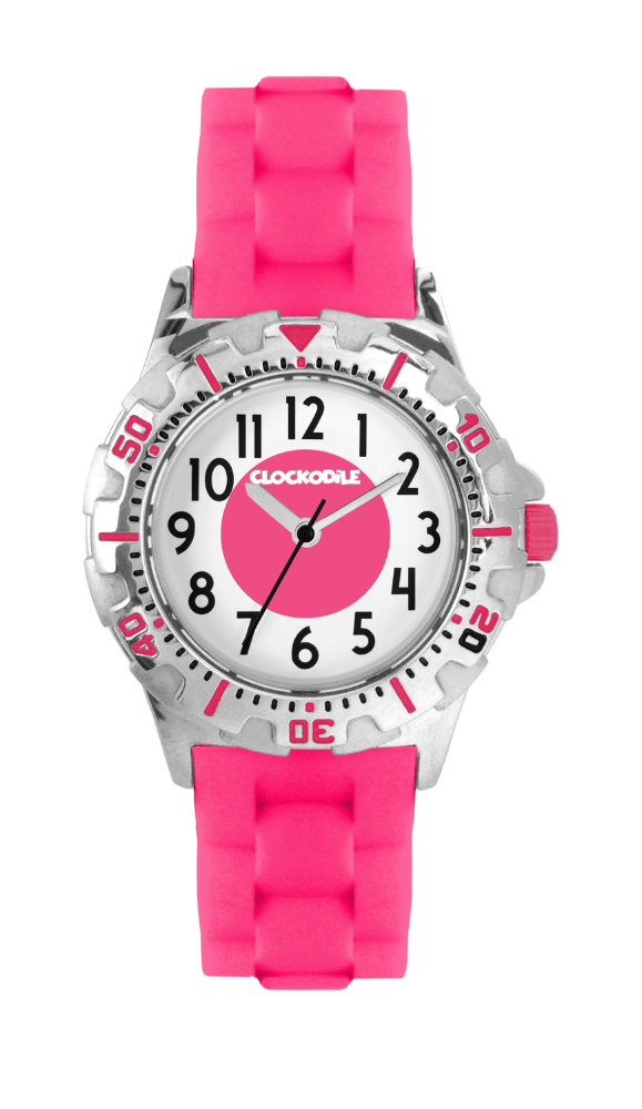 CLOCKODILE Svítící růžové sportovní dívčí dětské hodinky SPORT 3.0