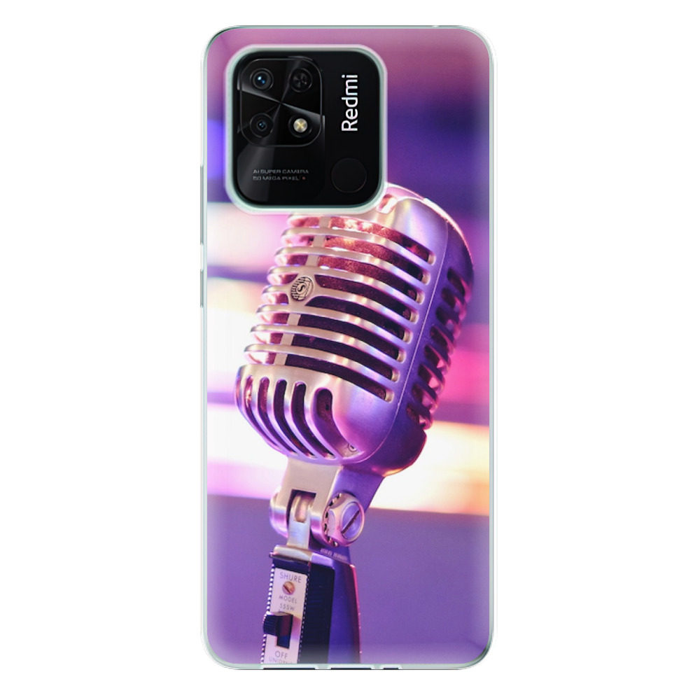 Odolné silikonové pouzdro iSaprio - Vintage Microphone - Xiaomi Redmi 10C