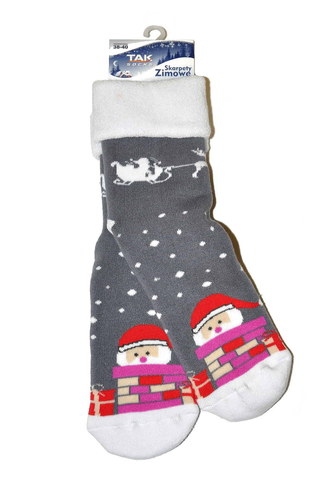 Dámské vánoční ponožky 1573 frotte