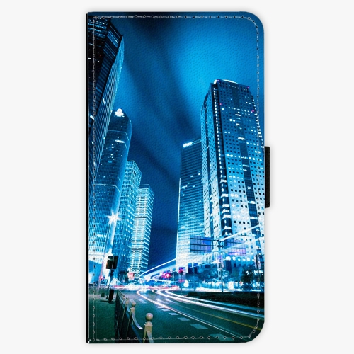 Flipové pouzdro iSaprio - Night City Blue - Lenovo Moto G4 / G4 Plus