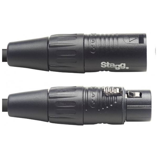 Stagg NDX10R-3, DMX kabel, 3pin XLR, 110 Ohm, délka 10m
