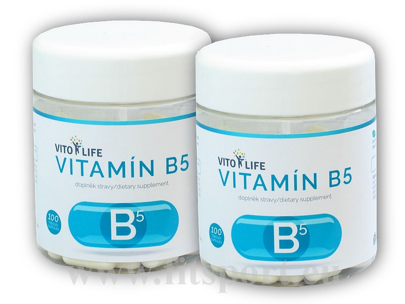 2x Vitamín B5 100 kapslí