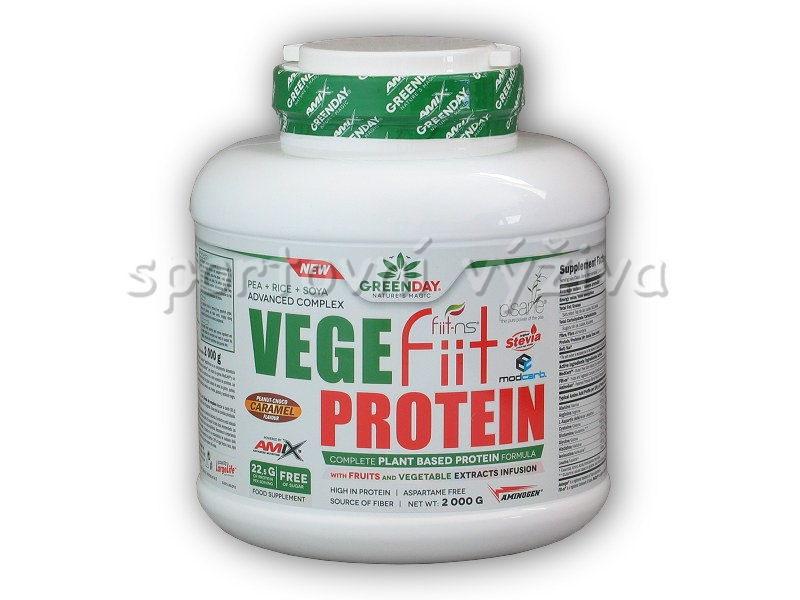 VegeFiit Protein - 2000g-peanut-choco-caramel