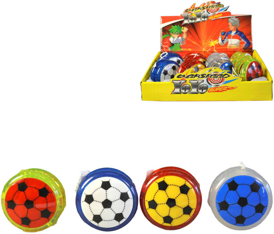 Jo-Jo dětské 5,5cm fotbalový míč plast různé druhy