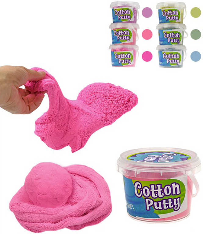 Cotton putty 500gr magická hmota tvarovací písek v kelímku 6 barev