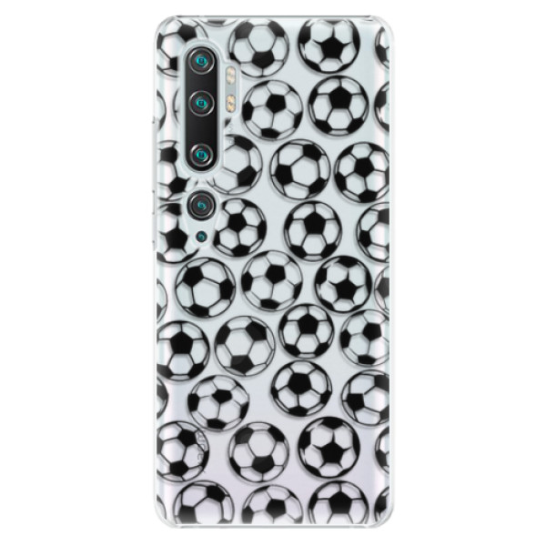 Plastové pouzdro iSaprio - Football pattern - black - Xiaomi Mi Note 10 / Note 10 Pro