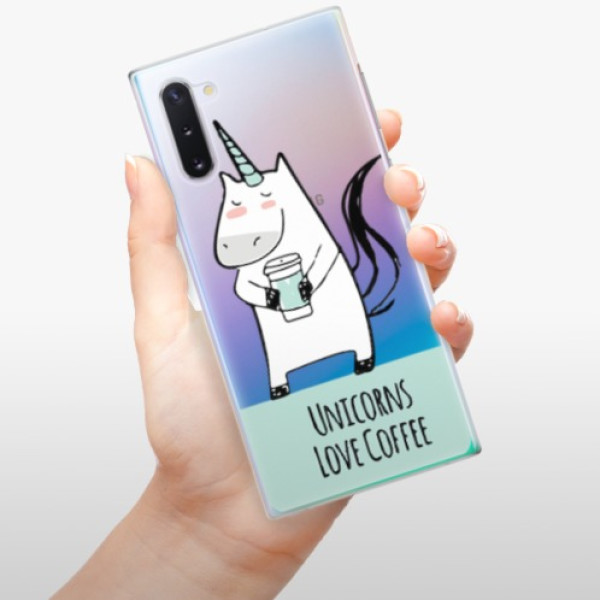 Plastové pouzdro iSaprio - Unicorns Love Coffee - Samsung Galaxy Note 10