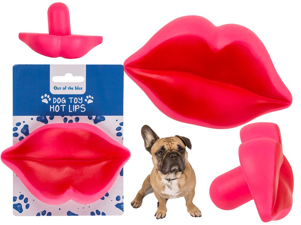 Hračka pro psy, Hot Lips, cca 13 x 8 cm