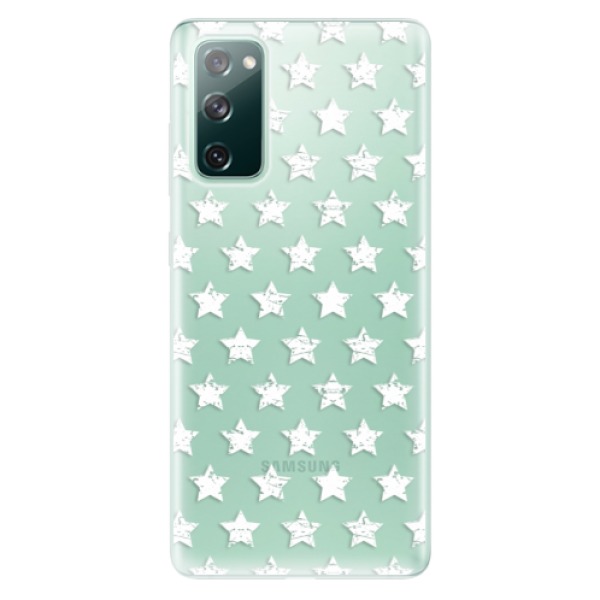 Odolné silikonové pouzdro iSaprio - Stars Pattern - white - Samsung Galaxy S20 FE